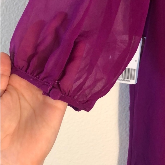 NWT Forever 21 Sheer Sleeve Dress - Picture 6 of 6